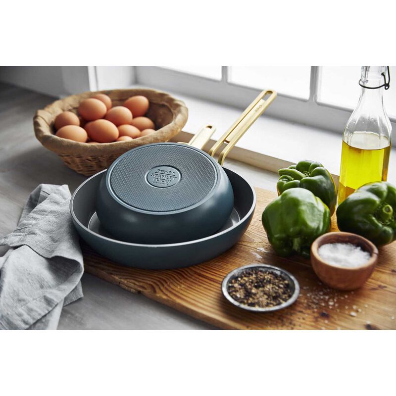 GreenPan Stanley Tucci 2pc Frypan Set - Venetian Teal image number 1